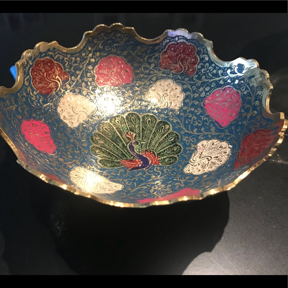 Brass antique bowl